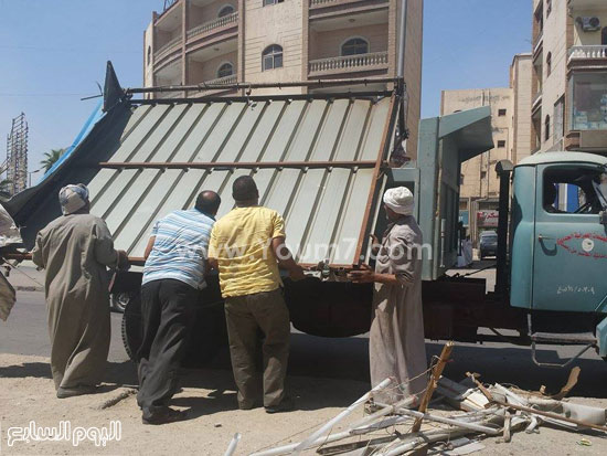 حملة رفع الاشغالات بميدان الأردنية -اليوم السابع -8 -2015